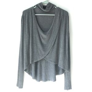 Soho Chic Dark Grey Long Sleeve Top